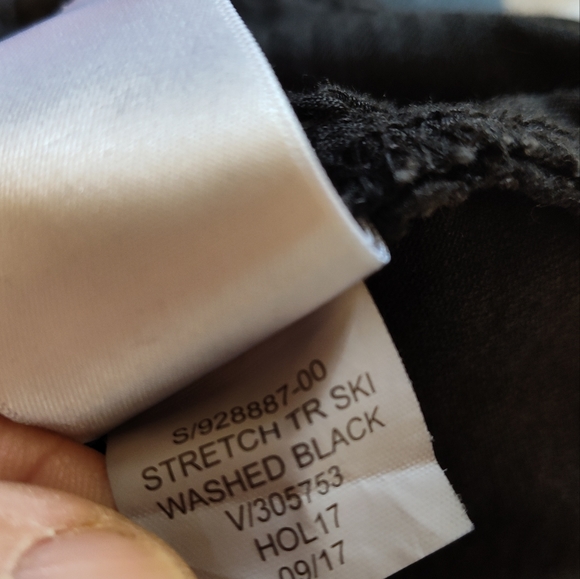 Gap True Skinny lace up moto jeans in washed black - Picture 5 of 5